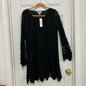 Little black lace dress size large juniors